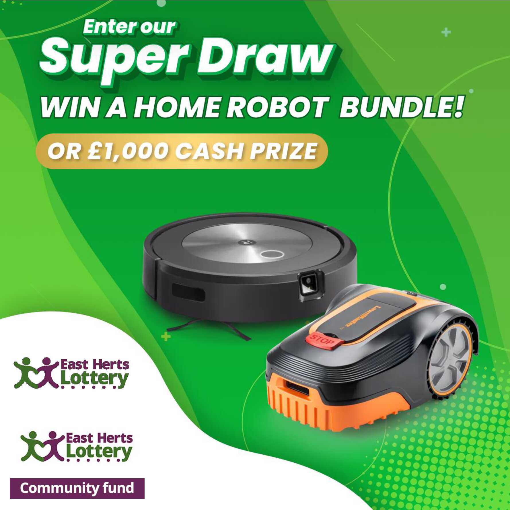 Home Robot bundle or £1000 cash prize!
